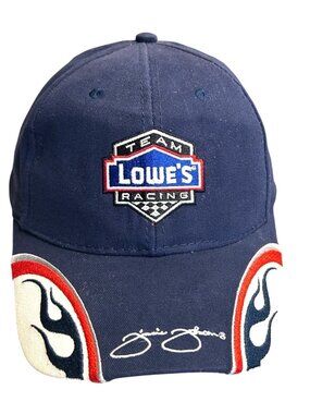 Team Lowes Racing Navy Cap Embroidered Jimmie Johnson Signature #48 NASCAR Hat